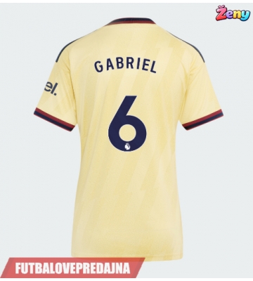 Lacne Ženy Futbalové dres Arsenal Gabriel Magalhaes #6 2026-27 Krátky Rukáv - Tretina
